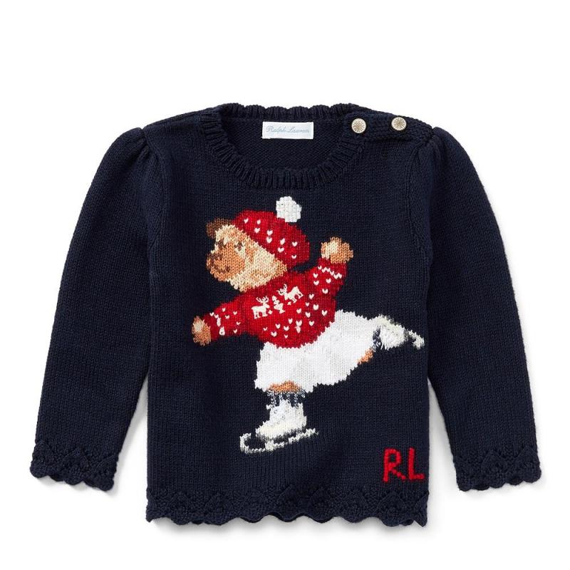 Хомякоз-Ральф Лорен свитер жаккард свитер спицами интарсия детям вдохновение Ralph Lauren